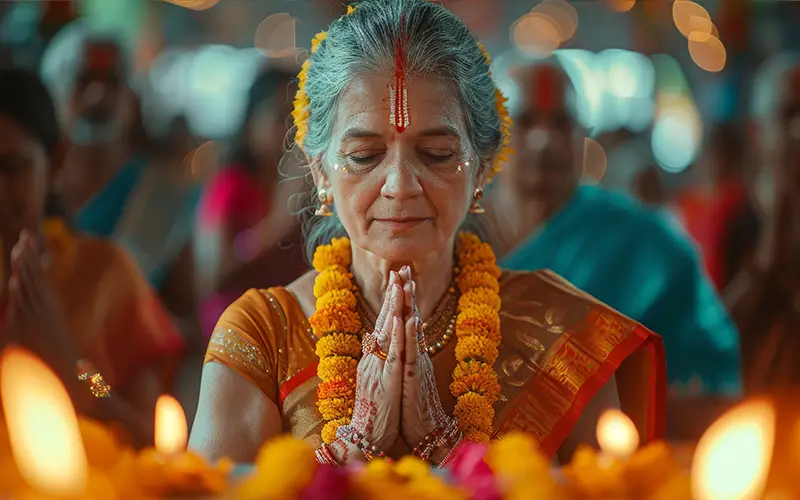 आरती, भजन और पद को जोड़ती स्तुति की devotional banner image